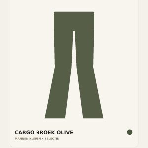 Cargo Broek Olive
