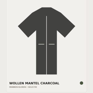Wollen Mantel Charcoal