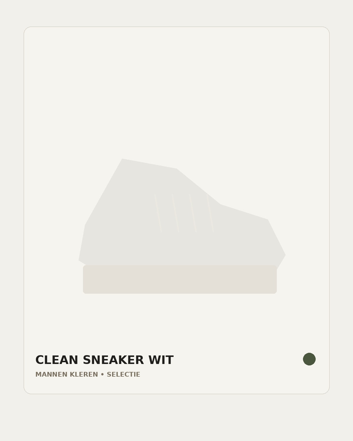 Clean Sneaker Wit