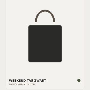 Weekend Tas Zwart